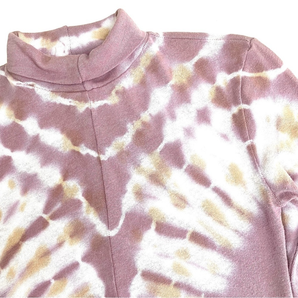 Free People Psychedelic Tie‎ Dye Moody Blossom Turtleneck Tee - Picture 13 of 14